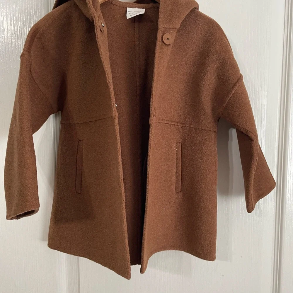 Zara Kids Brown Coat - Picture 2 of 4